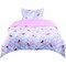 Tadpoles 2-Piece Girls Unicorn Quilt Set | 1 Twin Bed Size Quilt & 1 Standard Sham | Made of 100% Micro-denier Polyester Fiber | Soft, Smooth & Durable | Ideal for Teens | Metallic Pink Unicorns